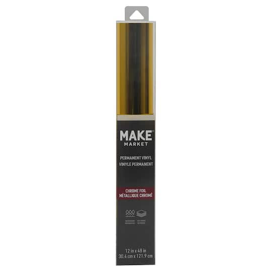 12 Pack: Chrome Foil Permanent Vinyl by Make Market
